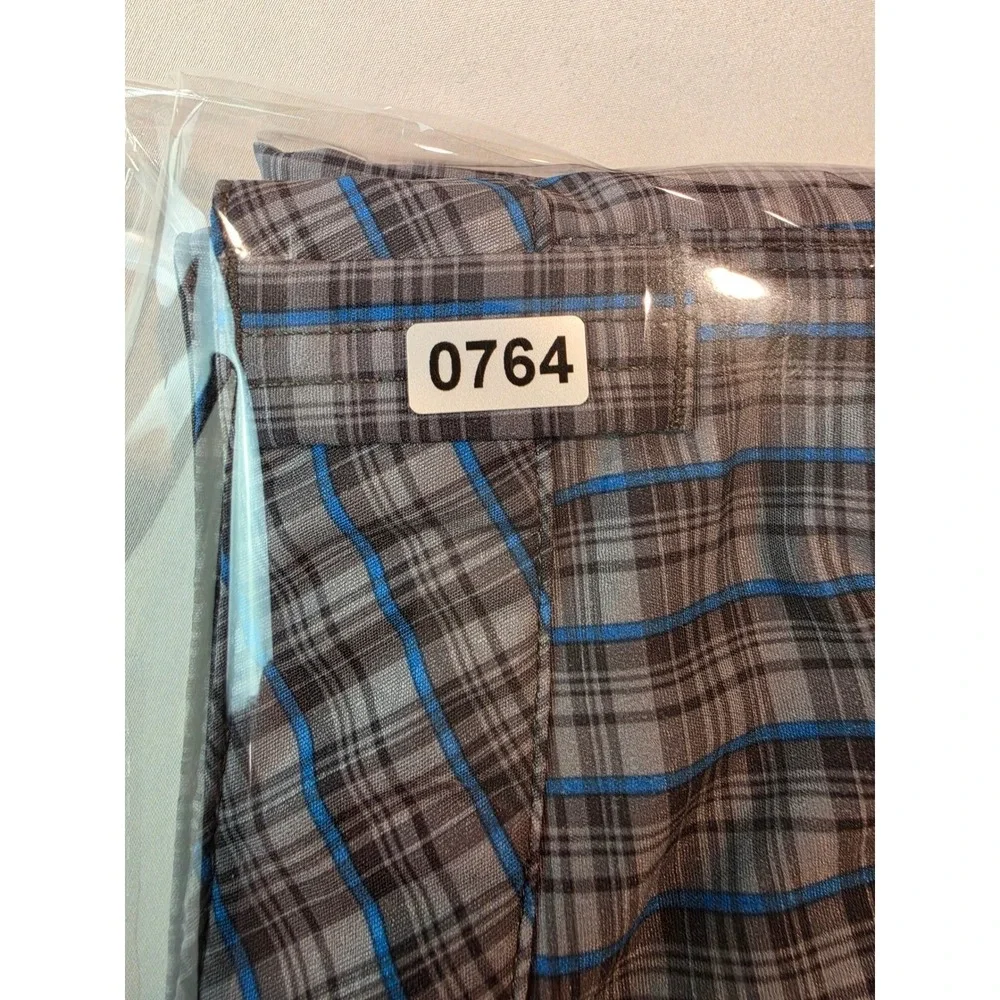 The North Face Mens Plaid Hiking Shorts Brown Blue CFX0 Size 38 Regular
